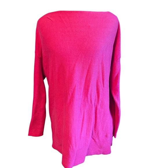 Joules Knitwear Pink Boat Neck Tunic Sweater Medium Cotton Viscose - Picture 1 of 7